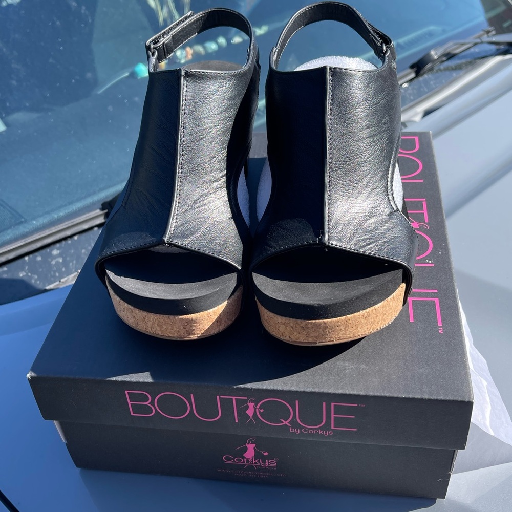 Brand New Corky’s Wedges Size 9